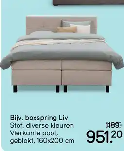 Leen Bakker boxspring Liv Stof aanbieding