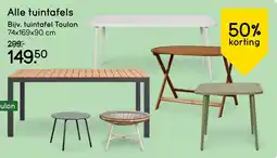 Leen Bakker Alle tuintafels aanbieding