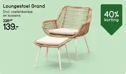 Leen Bakker Loungestoel Grand aanbieding