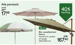 Leen Bakker Alle parasols aanbieding