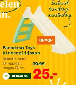 Welkoop Paradiso Toys kinderglijbaan aanbieding