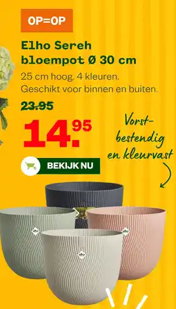Welkoop Elho Sereh bloempot aanbieding