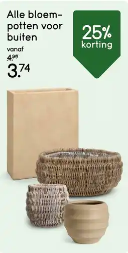 Leen Bakker Alle bloem- potten voor buiten aanbieding