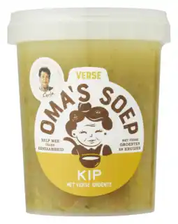 PLUS Oma's Soep Kip met verse groentes aanbieding