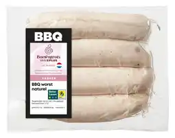 PLUS PLUS Boerentrots BBQ worst naturel aanbieding