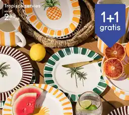 Leen Bakker Tropisch servies aanbieding