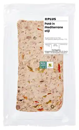 PLUS PLUS Paté in Mediterrane stijl aanbieding