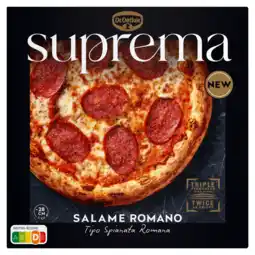 PLUS Dr. Oetker Suprema pizza salami romano aanbieding