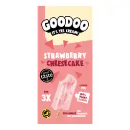 PLUS Goodoo Strawberry Cheesecake triopack aanbieding