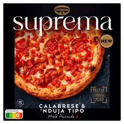 PLUS Dr. Oetker Suprema pizza calabrese nduja tipo aanbieding