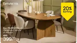 Leen Bakker Eettafel Vik aanbieding