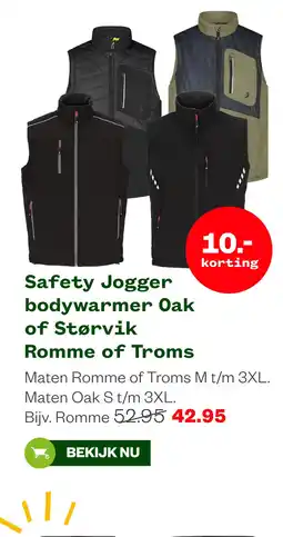 Welkoop Safety Jogger bodywarmer Oak of Størvik Romme of Troms aanbieding