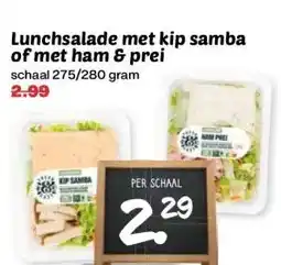 Coop Lunchsalade met kip samba of met ham & prei aanbieding