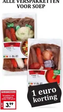 Coop ALLE VERSPAKKETTEN VOOR SOEP aanbieding