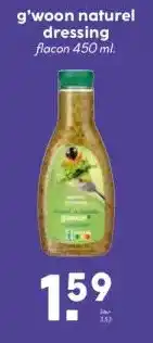 Coop g'woon naturel dressing aanbieding