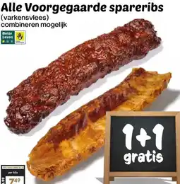 Coop Alle Voorgegaarde spareribs aanbieding