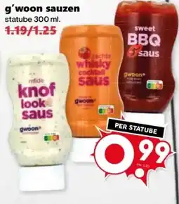 Coop g'woon sauzen aanbieding