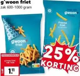 Coop g'woon friet aanbieding