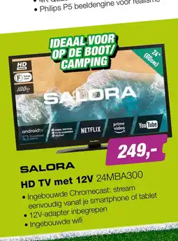 EP Salora 24MBA300 HD TV met 12V aanbieding