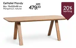 Leen Bakker Eettafel Mandy aanbieding