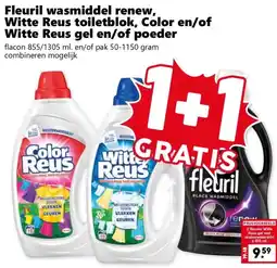 Coop Fleuril wasmiddel renew, Witte Reus toiletblok, Color en/of Witte Reus gel en/of poeder aanbieding