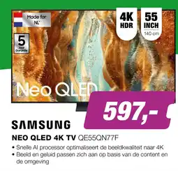 EP Samsung Neo QLED 4K QE55QN77F TV (2025) aanbieding