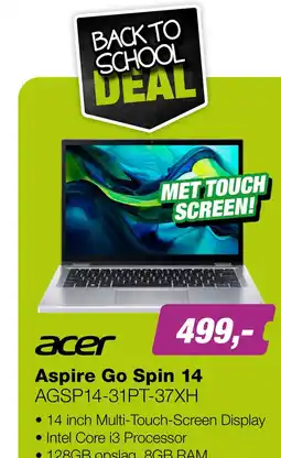 EP Acer Aspire Go Spin 14 AGSP14-31PT-37XH Laptop aanbieding