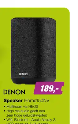 EP Denon Home 150 NV Zwart aanbieding