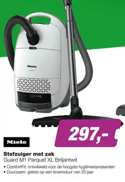 EP Miele Guard M1 Parquet XL Stofzuiger met Zak - Briljantwit aanbieding