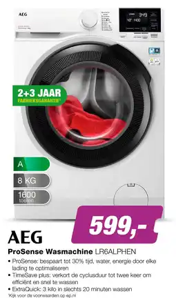 EP AEG LR6ALPHEN 6000 ProSense Wasmachine aanbieding