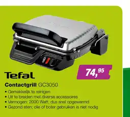 EP Tefal GC3050 Ultra Compact 600 Classic Contactgrill aanbieding