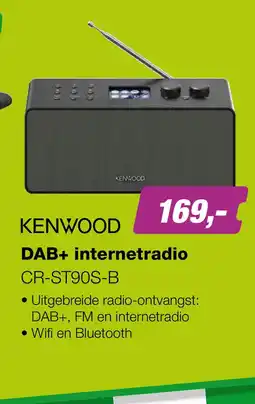 EP Kenwood CR-ST90S-B DAB+ internetradio aanbieding