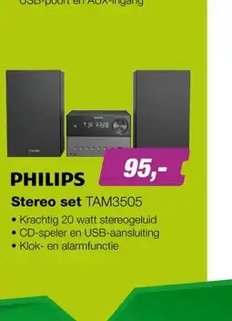 EP Philips TAM3505/M2 Microsysteem – DAB+, Bluetooth, CD en USB aanbieding