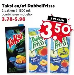 Coop Taksi en/of DubbelFrisss aanbieding
