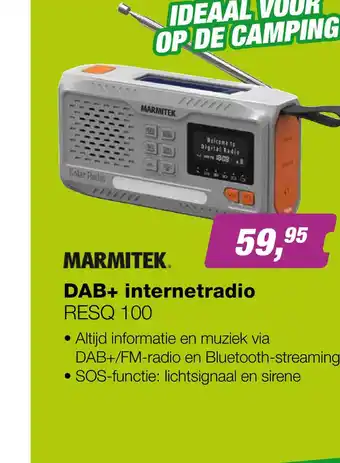EP Marmitek RESQ 100 Outdoor Noodradio aanbieding