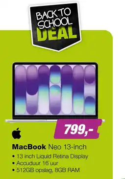 EP MacBook Neo 13‑inch aanbieding