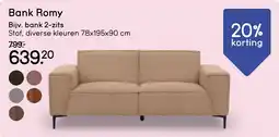 Leen Bakker Bank Romy aanbieding