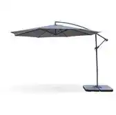 Bol.com sweeek - Zweefparasol rond hardelot diameter 350cm excentrisch 8 baleinen aanbieding