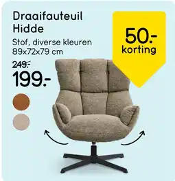 Leen Bakker Draaifauteuil Hidde aanbieding