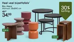 Leen Bakker Heel veel bijzettafels aanbieding