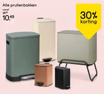Leen Bakker Alle prullenbakken aanbieding