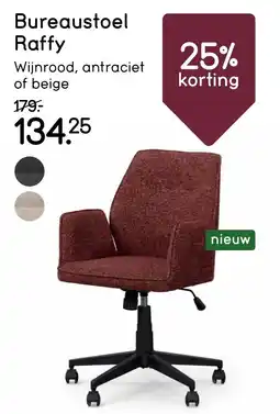 Leen Bakker Bureaustoel Raffy aanbieding
