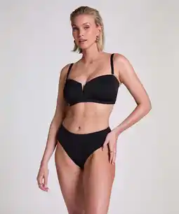Hunkemoller Hunkemöller Neoprene Rio bikinibroekje Zwart aanbieding