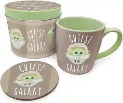 Bol.com Star Wars - The Mandalorian - Mok + Onderzetter Geschenkset aanbieding