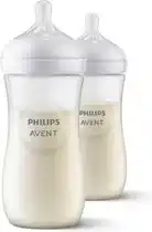 Bol.com Philips Avent Natural Response Babyflessen 330ml – Flow 4- 2 flessen - SCY906/02 aanbieding