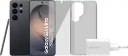 Coolblue Samsung Galaxy S26 Ultra 1TB Zwart 5G + Compleet Accessoirepakket aanbieding