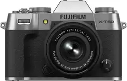 Coolblue Fujifilm X-T50 Zilver + XC 15-45mm f/3.5-5.6 OIS PZ aanbieding
