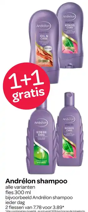 Spar Andrélon shampoo aanbieding