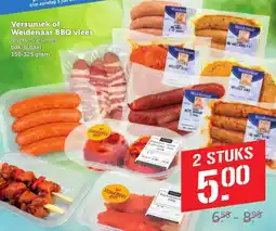 Coop Versuniek of Weidenaar BBQ vlees aanbieding