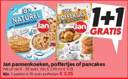Dekamarkt Jan pannenkoeken, poffertjes of pancakes aanbieding